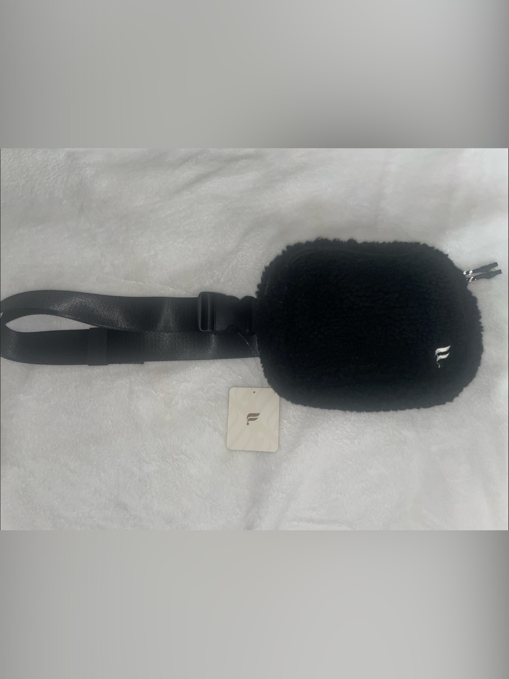 Fabletics Black Sherpa Crossbody Bag